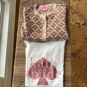 kate spade ♠️ sweater and tee set. Two pieces.